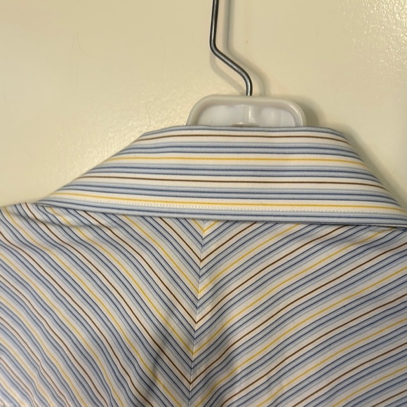 Ted Baker London Striped Dress Shirt in Blue and White - Picture 5 of 8